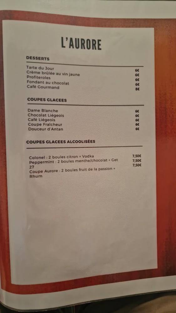 L'Aurore - Menu Image 4
